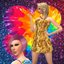 Glittering Gold Cocktail Dress, AF logo