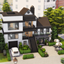 Modern Townhouse + Cafe&Pottery Business NO CC logo
