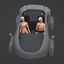 Posepack for futuristic car TS3toTS4 logo