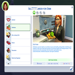 kiarasims Dietitian Career / translation spanish by Monisims project image