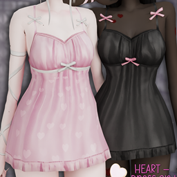 Heart - mini dress logo