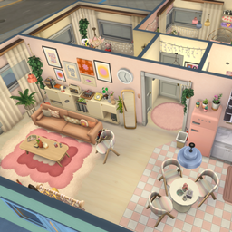 Pastel Retro Aesthetic Apartment