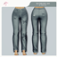 Bow Embroidered Jeans logo