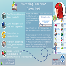 midnitetech Storytelling Semi-Active Career Pack  / translation spanish by Monisims