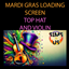 Loading Screen - Mardi Gras Top Hat and Violin