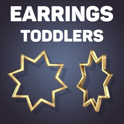 Nova Star Hoop Earrings For Toddlers