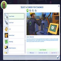 kiarasims Juice Creator Career / translation spanish by Monisims