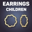Camellia Medium Hoop Earrings For Kids logo
