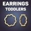 Camellia Medium Hoop Earrings For Toddlers logo