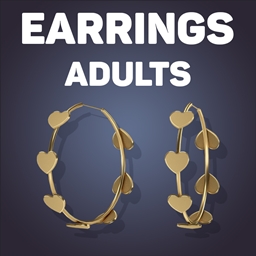 Pretty Heart Hoop Earrings For Adults