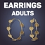 Pretty Heart Hoop Earrings For Adults logo