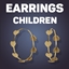 Pretty Heart Hoop Earrings For Kids logo