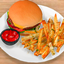 Apple Restaurant Food Set: Veggie Cheeseburger