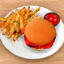 Apple Restaurant Food Set: Sweet & Spicy Crispy Chicken Sandwich