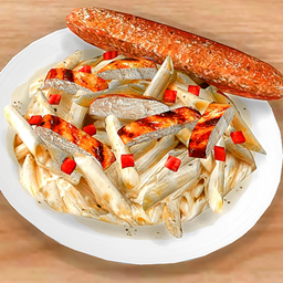 Apple Restaurant Food Set: Three-Cheese Chicken Penne