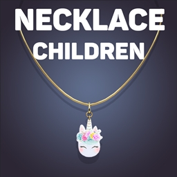 Cute Unicorn Necklace For Kids logo