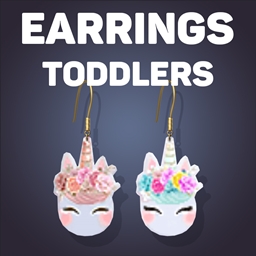 Unicorn Earrings For Toddlers