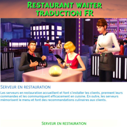 Mod Restaurant Waiter par Kiara - Trad FR