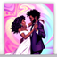 Queen's Night Life Series Wall Canvas Dancing Couple logo