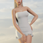 Layla - Strapless Short Ruffle Dress L006 logo
