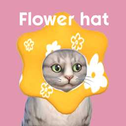 [Orangalia73] - Cat flower hat project image