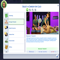 kiarasims Massage Therapist Career / translation spanish by Monisims