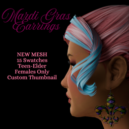 Mardi Gras Earring logo