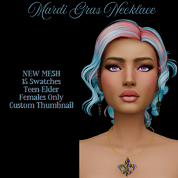 Mardi Gras Necklace logo