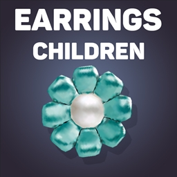 Flower Pearl Earrings For Kids