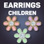Enamel Overlay Flower Stud Earrings For Kids logo