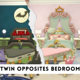 Twin Opposites Bedroom