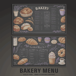 GoldFish Bakery Menu logo