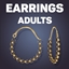 Nia Chain Hoop Earrings logo