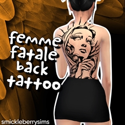 Femme Fatale Back Tattoo logo