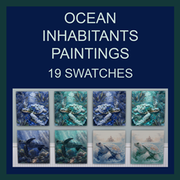 Ocean Inhabitants Paintings - Files - The Sims 4 Build / Buy - CurseForge