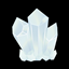 Decorative crystal clusters logo