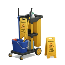 GUA_Cleaning Cart & Caution Sign logo