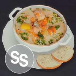 Zuppa cremosa con salmone di S&S Tradotto in italiano da Jessie