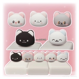 Cat-shaped pillow logo