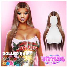 Dolled Female Hair