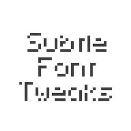 Subtle Font Tweaks project image