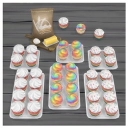 rainbow cupcakes by BrazenLotus Spanish translation