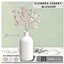 Flowers cherry blossom in vase logo