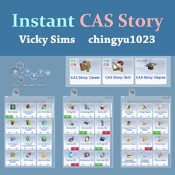 Instant CAS Story Preferences por Vicky Sims / Translated to Spanish by dokimtz