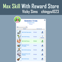 Max Skills With Reward Store por Vicky Sims / Translated to Spanish by dokimtz