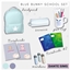 Blue bunny school set