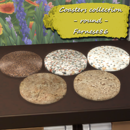 Coasters collection – round logo