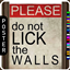🖼️ [ESI] DO NOT LICK THE WALLS (Poster) logo