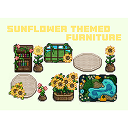 Sunflower-themed furniture