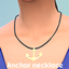 Anchor necklace logo